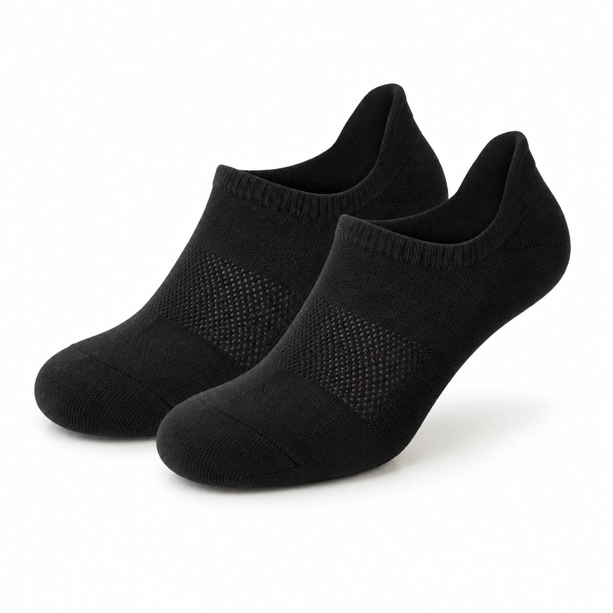 Chaussettes invisibles 39-42 en maille noire respirante pour chaussures basses