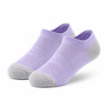 Chaussettes basses 43-46 en maille lilas et gris avec zones aérées