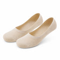 Chaussettes invisibles 35-38 en maille beige pour ballerines - coupe basse extensible