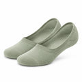 Chaussettes ballerines 39-42 en textile tricoté vert sauge - coupe basse invisible