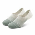 Chaussettes invisibles 43-46 en maille textile vert sauge et blanc cassé pour usage quotidien