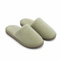 Chaussons mules 42/43 en textile vert sauge à semelle souple pour intérieur